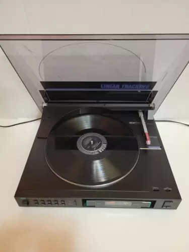 C $89.97 SANSUI P-L51 LINEAR TRACKING TURNTABLE for REPAIR OR PARTS