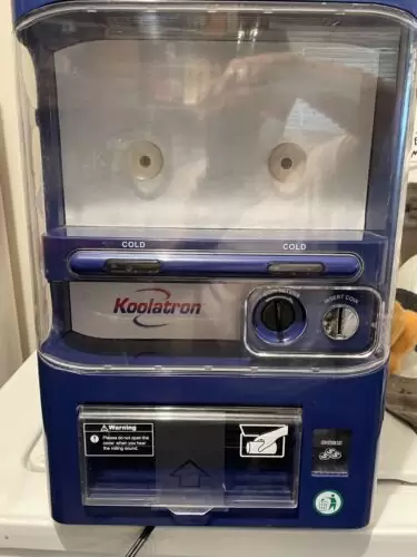 US $109.99 Koolatron EC-23 blue Soda Cooler Vending Machine Beer Light Up Mini Fridge Works 617070545807