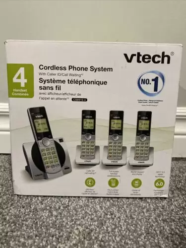 C $80.00 VTech DECT 6.0 Four Handset Cordless Phones with Caller ID, 6919-4