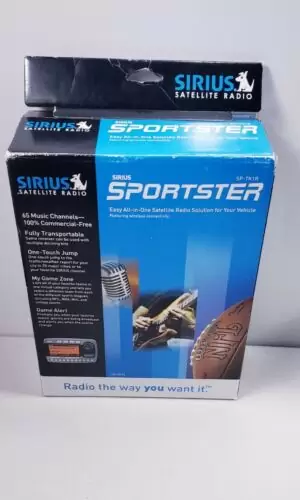 C $99.95 Sirius Sportster SP-R1R Satellite Radio Receiver & SP-C1R Car Dock