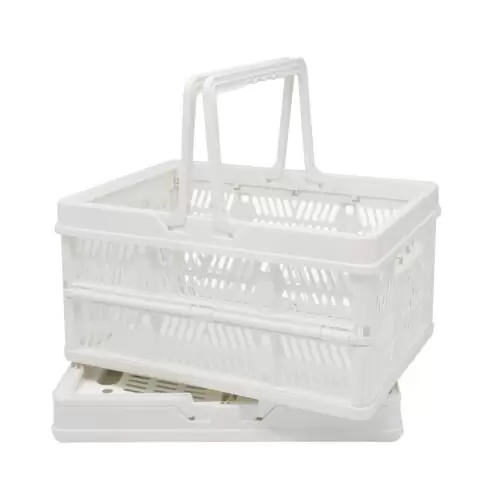 US $14.99 Crates for storage,plastic baskets for organizing,collapsible shoppi...