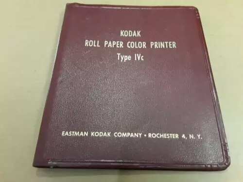 C $38.97 Kodak Roll Paper Color Printer Type I V c Owners Manual Vintage Repair Book