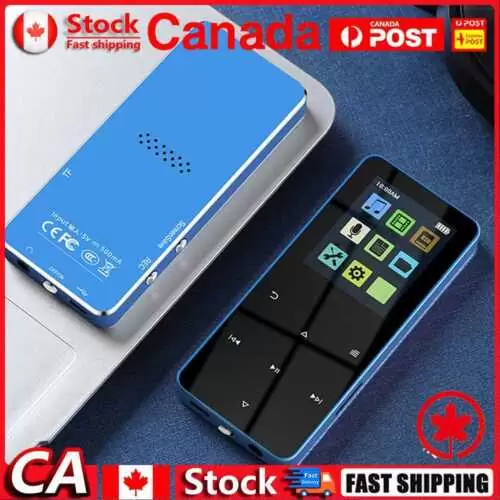 C $19.49 TFT Touch Bluetooth-compatible MP3 MP4 Player FM Video Walkman (Blue No Card) CA