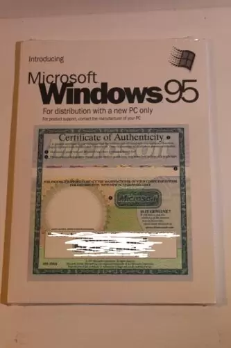 C $20.59 Introducing Windows 95 for distribution with new pc only new sealed no disc
