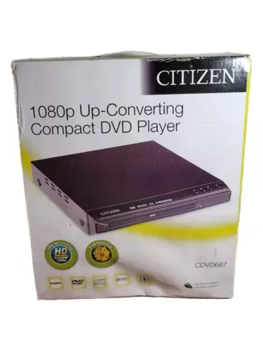 C $24.99 CITIZEN DVD Player Full HD 1080p UPCONVERTING HDMI Compact CDVD667